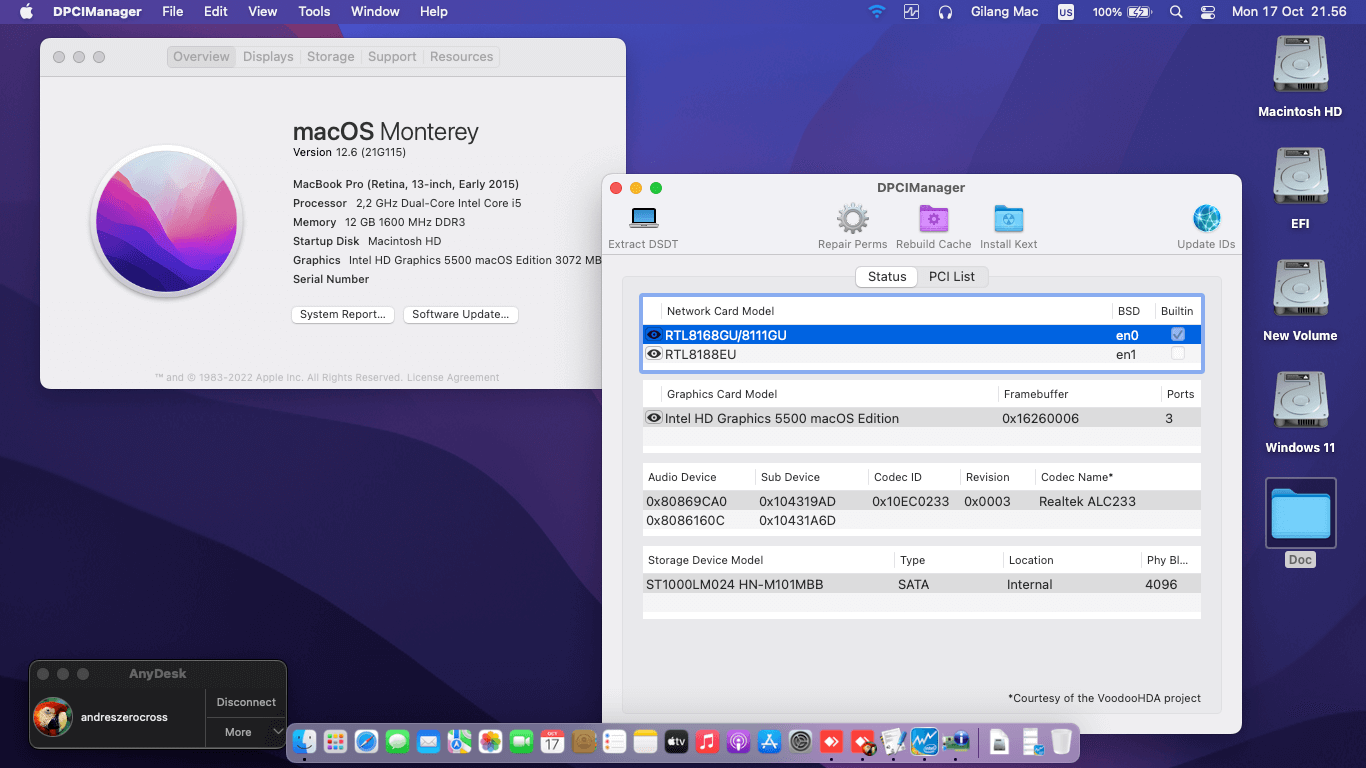 Asus X555LF 0121B5200U [Broadwell   Intel HD 5500 + PS2]   OpenCore 1